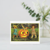  Halloween Jack-o-Lantern Briefkaart (Staand voorkant)
