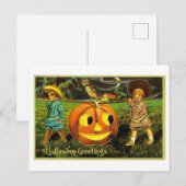  Halloween Jack-o-Lantern Briefkaart (Voorkant / Achterkant)