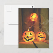 Halloween jack-o-lantern briefkaart (Voorkant / Achterkant)
