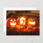Halloween Jack O Lantern Briefkaart (Voorkant / Achterkant)