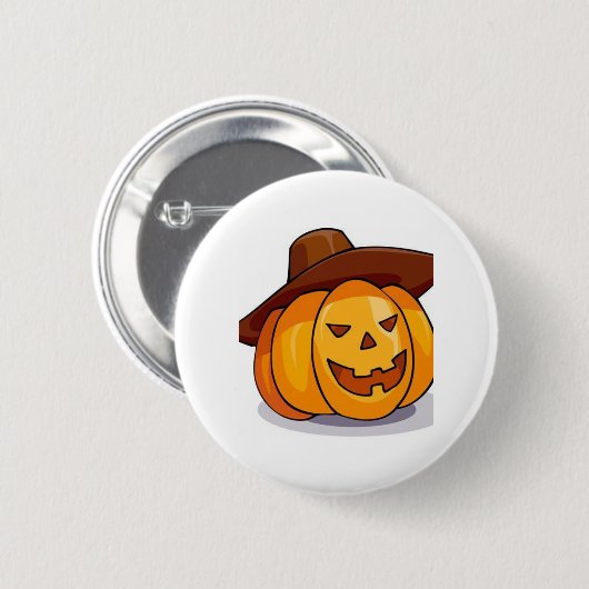 Halloween Jack-O-Lantern Button (Voorkant /achterkant)