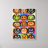 Halloween Jack-o-Lantern Canvas Afdruk (Voorkant)