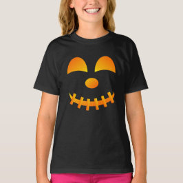 Halloween Jack-o'-lantern Cute Face Girl's T-Shirt