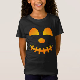 Halloween Jack-o'-lantern Cute Face Girl's T-Shirt