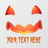 Halloween Jack-o-lantern de Decals van het Venster (Vel)