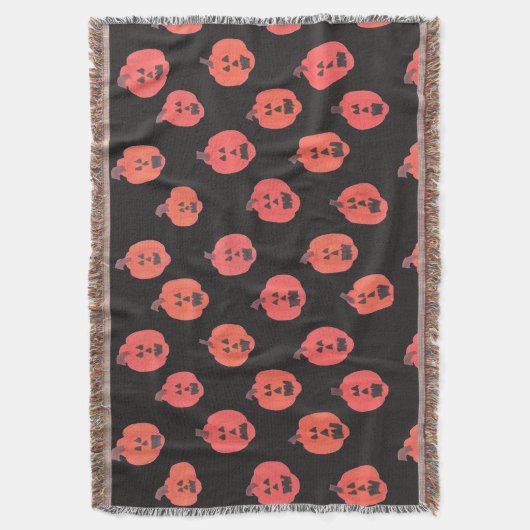 Halloween Jack O"Lantern Deken (Voorkant Verticaal)