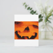 Halloween Jack-O-Lantern Face Briefkaart (Staand voorkant)