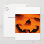 Halloween Jack-O-Lantern Face Briefkaart (Voorkant / Achterkant)