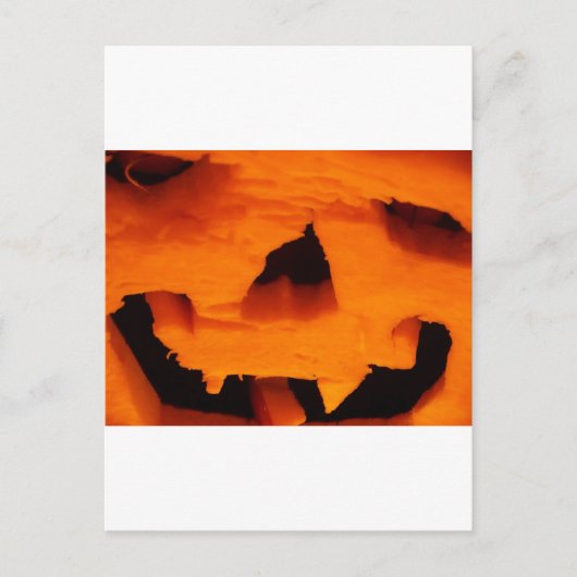 Halloween Jack-O-Lantern Face Briefkaart (Voorkant)