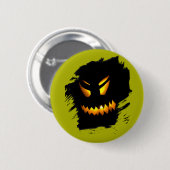 Halloween Jack-O-Lantern Face Button (Voorkant /achterkant)
