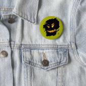 Halloween Jack-O-Lantern Face Button (In situ)