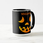 Halloween Jack-o'-lantern Face Combo Mok (Voorkant rechts)