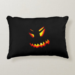 Halloween Jack-O-Lantern face Pillow 2-side print Accent Kussen