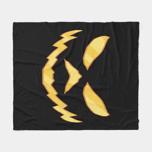 Halloween Jack O Lantern  Fleece Deken (Voorkant (Horizontaal))