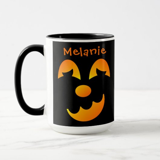 Halloween Jack-o'-lantern Funny Face Combo Mok (Links)