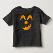 Halloween Jack-o'-lantern Funny Face Kinder Shirts (Voorkant)