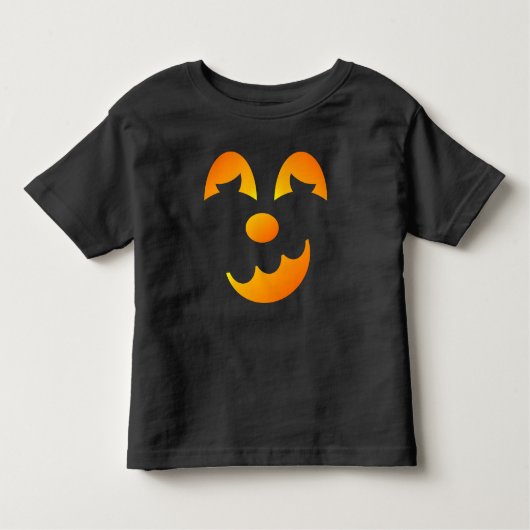 Halloween Jack-o'-lantern Funny Face Kinder Shirts (Voorkant)