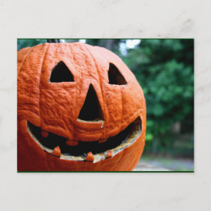 Halloween Jack O Lantern gaat dicht Briefkaart