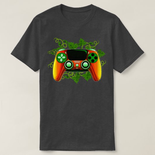 Halloween Jack o Lantern Game Controller T-shirt (Design voorkant)