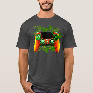Halloween Jack o Lantern Game Controller T-shirt