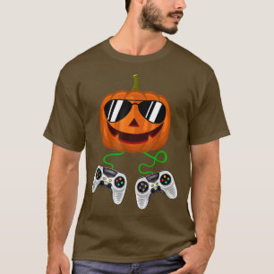 Halloween Jack O Lantern Gamer Boys Kinder Mannen T-shirt
