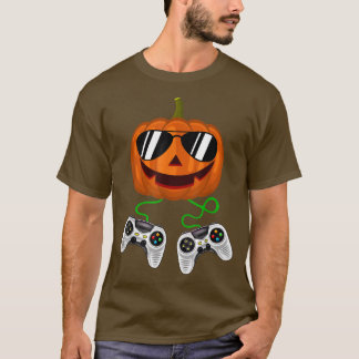Halloween Jack O Lantern Gamer Boys Kinder Mannen  T-shirt