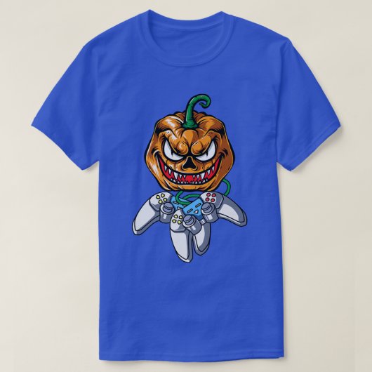 Halloween Jack O Lantern Gamer, Jackolantern Pumpk T-shirt (Design voorkant)