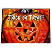 Halloween Jack-O-Lantern gepersonaliseerd Groot Cadeauzakje (Voorkant)