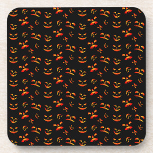 Halloween Jack-O-Lantern Gezichten  Bier Onderzetter