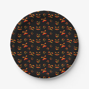 Halloween Jack-O-Lantern Gezichten Papieren bord