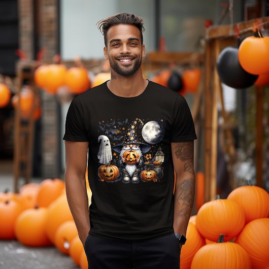 Halloween Jack-o'-lantern Gnome T-shirt