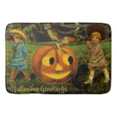 Halloween Jack-o-Lantern Harvest Night beroemd gem Badmat (Voorkant)