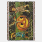 Halloween Jack-o-Lantern Harvest Night beroemd gem Deken (Voorkant Verticaal)