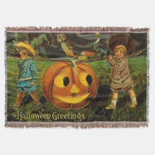 Halloween Jack-o-Lantern Harvest Night beroemd gem Deken