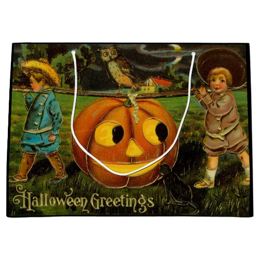 Halloween Jack-o-Lantern Harvest Night beroemd gem Groot Cadeauzakje (Voorkant)
