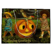 Halloween Jack-o-Lantern Harvest Night beroemd gem Groot Cadeauzakje (Achterkant)