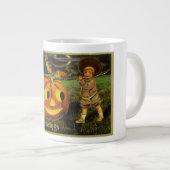 Halloween Jack-o-Lantern Harvest Night beroemd gem Grote Koffiekop (Voorkant rechts)