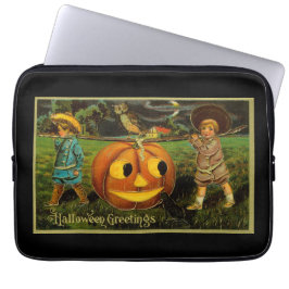 Halloween Jack-o-Lantern Harvest Night beroemd gem Laptop Sleeve