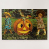 Halloween Jack-o-Lantern Harvest Night beroemd gem Legpuzzel (Horizontaal)