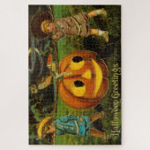 Halloween Jack-o-Lantern Harvest Night beroemd gem Legpuzzel (Verticaal)
