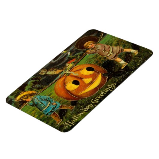Halloween Jack-o-Lantern Harvest Night beroemd gem Magneet (Linkerzijde)