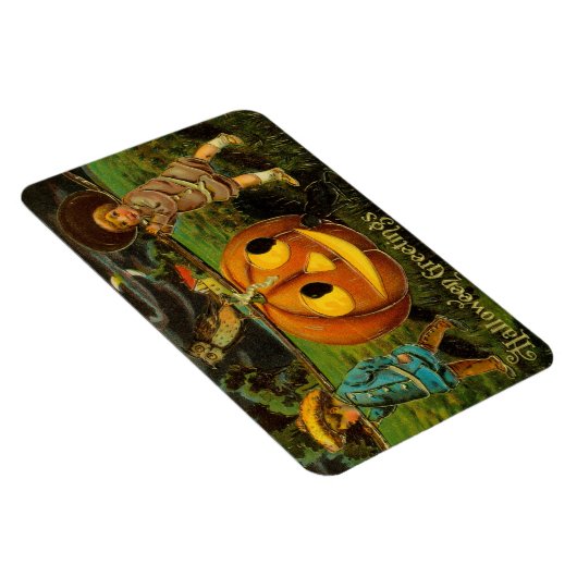 Halloween Jack-o-Lantern Harvest Night beroemd gem Magneet (Rechterzijde)