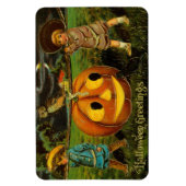 Halloween Jack-o-Lantern Harvest Night beroemd gem Magneet (Verticaal)