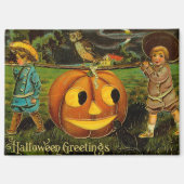Halloween Jack-o-Lantern Harvest Night beroemd gem Magneet (Voorkant)
