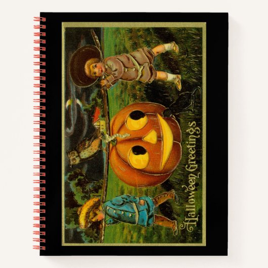 Halloween Jack-o-Lantern Harvest Night beroemd gem Notitieboek (Voorkant)