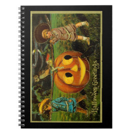 Halloween Jack-o-Lantern Harvest Night beroemd gem Notitieboek