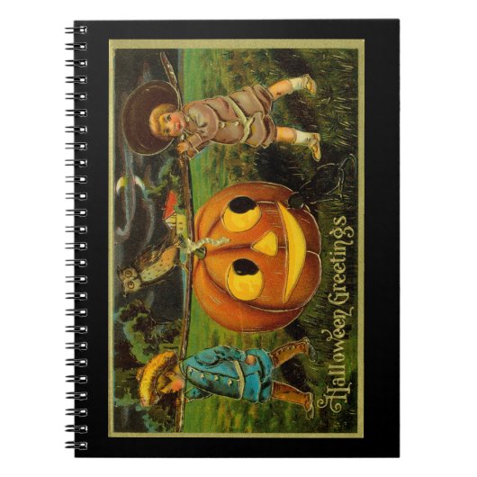 Halloween Jack-o-Lantern Harvest Night beroemd gem Notitieboek (Voorkant)