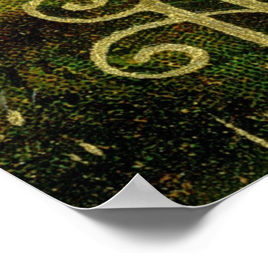 Halloween Jack-o-Lantern Harvest Night beroemd gem Poster (Hoek)