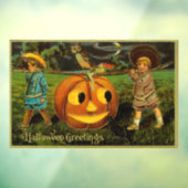 Halloween Jack-o-Lantern Harvest Night beroemd gem Raamsticker (Vel 3)