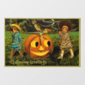 Halloween Jack-o-Lantern Harvest Night beroemd gem Raamsticker (Vel)